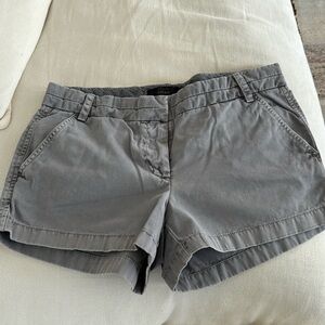 J Crew grey 3inch chino shorts.